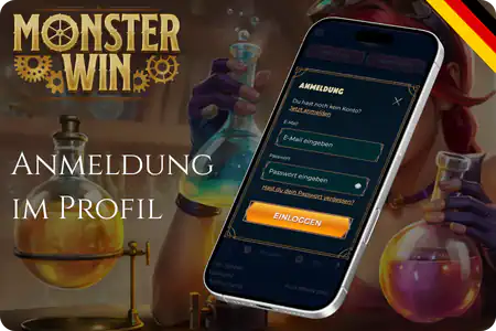 Eigenen Account offnen MonsterWin anmeldung