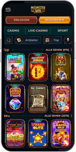 Hier finden Sie den Spielebereich Monster Win bonus