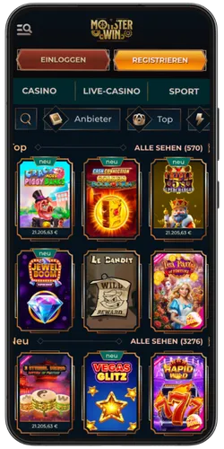 Monster Win Slot auswählen