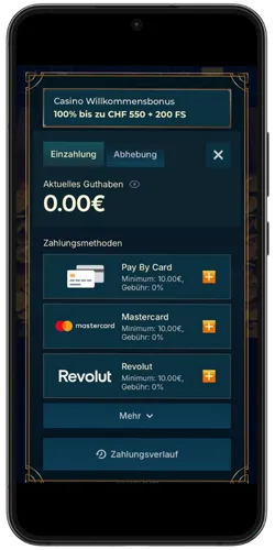 Monster Win Einzahlung vornehmen